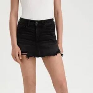 American Eagle Black Denim Skirt